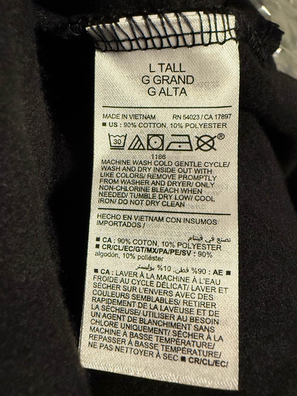 SoComfy Relaxed Tunic Sweatshirt Crewneck Pullover Black Old Navy Large Tall LT - Picture 6 of 10